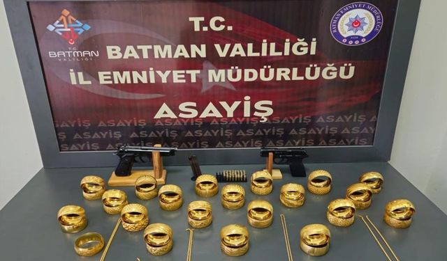 Batman’daki kuyumcu soygununda 5 tutuklama