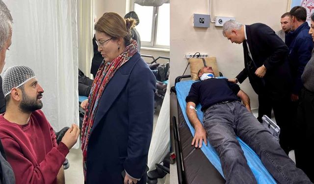 Yetkililerden Yüksekova'daki yaralılara ziyaret