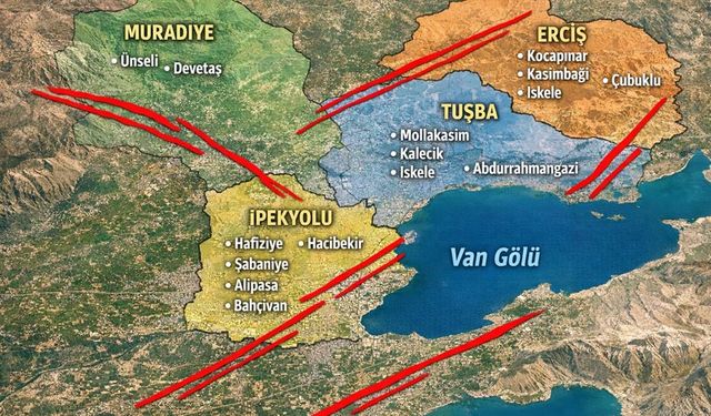 Van'da deprem riski en fazla ve en az olan mahalleler ortaya çıktı!