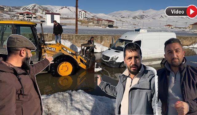 Yüksekova'da araçlar suda mahsur kaldı: Vatandaş isyan etti!