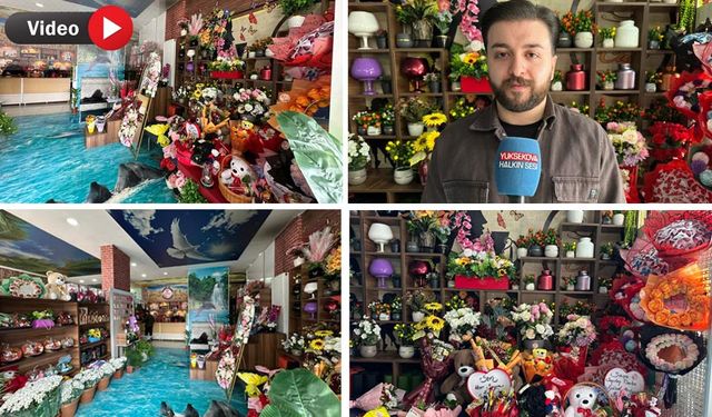 14 Şubat Öncesi Yüksekova’daki Çiçekçilerde Yoğunluk