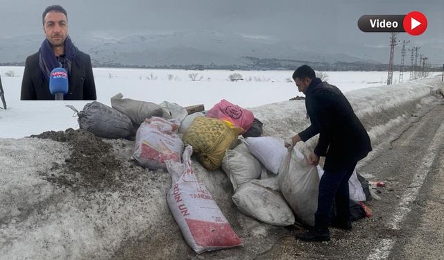 Yüksekova’da köy yolu çöplüğe döndü: Muhtar isyan etti