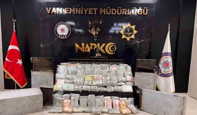 Van’da 68 kilo 500 gram uyuşturucu ele geçirildi