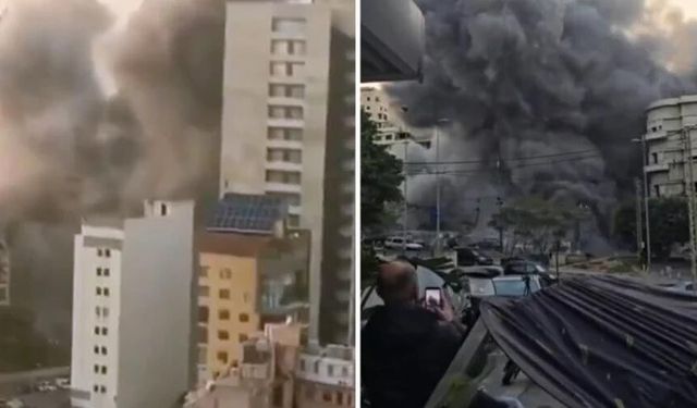İsrail, her akşam Beyrut'u vuruyor! Şiddetli patlamalar yaşanıyor