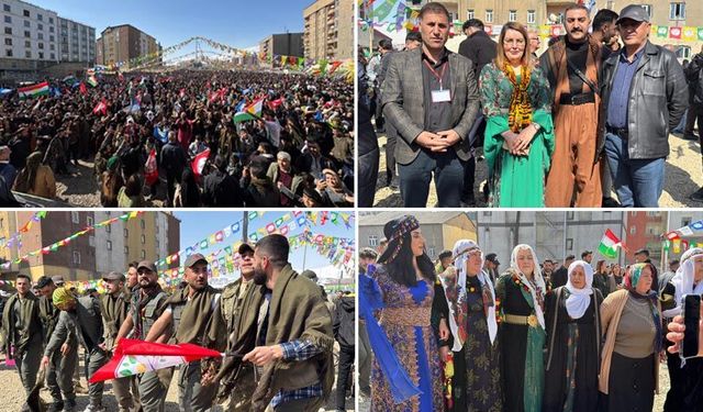 Yüksekova’da Newroz  binlerin katılımı coşku ile kutlandı