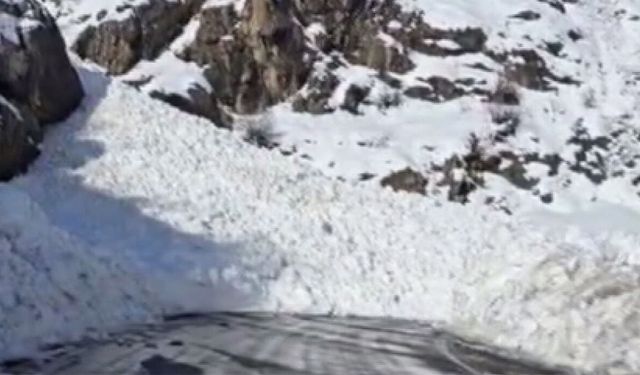 Şırnak-Hakkari kara yolu çığ nedeniyle ulaşıma kapandı