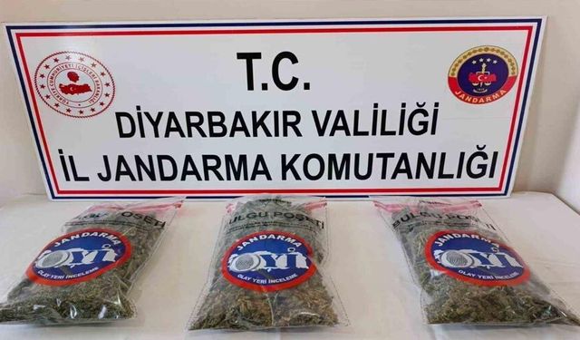 Diyarbakır’da 25 kilo esrar ele geçirildi