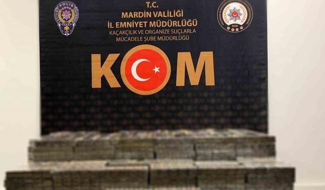 Mardin’de 11 bin 780 paket kaçak sigara ele geçirildi