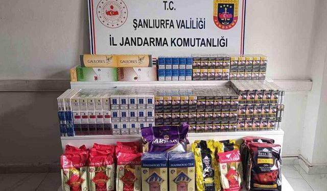 Şanlıurfa’da kaçak tütün ve sigara operasyonu