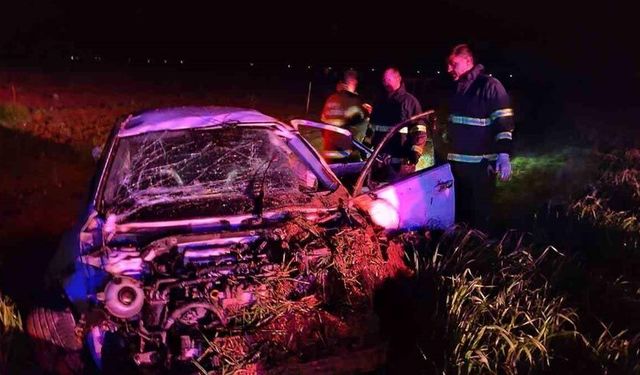 Otomobil şarampole yuvarlandı: 1 ölü, 3 yaralı