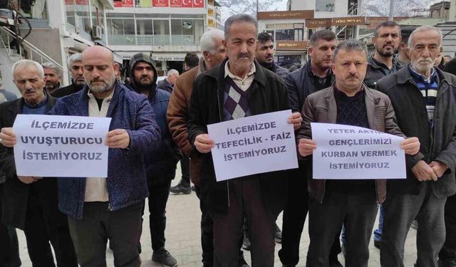 Batman’da uyuşturucu, tefecilik ve kumar protestosu