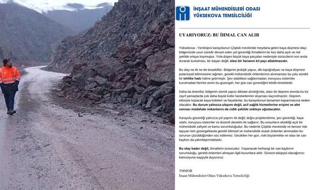 Yeni köprü yolunda tehlike büyüyor: TMMOB'tan“bu ihmal can alır” tepkisi