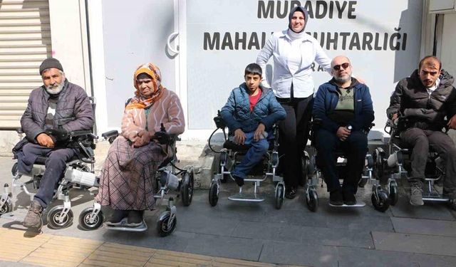 Engelli 10 kişi, akülü sandalye ile bayrama rahat girecek