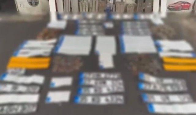 Gaziantep’te 36 adet sahte plaka ele geçirildi: 3 gözaltı