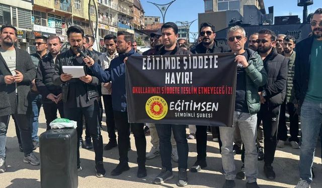 Eğitim-Sen Şemdinli’den şiddet tepkisi: “Okullar güvenli alan olmak zorunda”