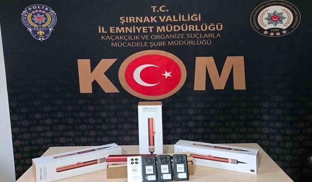 Şırnak’ta 7 milyon 600 bin liralık gümrük kaçağı malzeme ele geçirildi