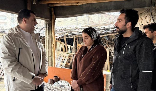 Başkan Şakar’dan evi yanan Aydoğdu ailesine ziyareti