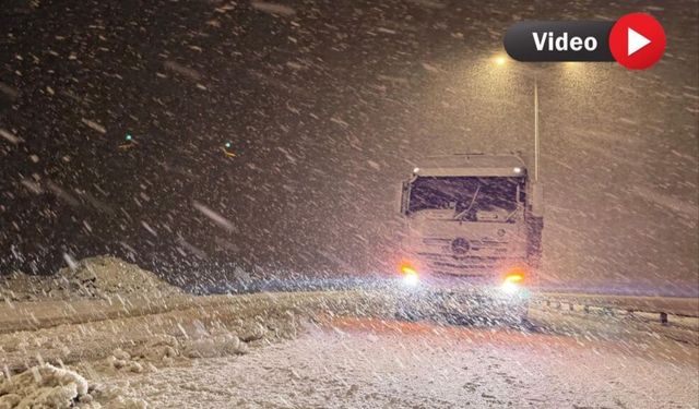Nisan’da Kış Geri Döndü: Güzeldere mevkiinde kar ve tipi etkili oldu