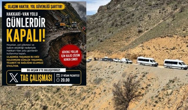 Hakkari Van yolu için vatandaşlardan Kalıcı Çözüm Çağrısı