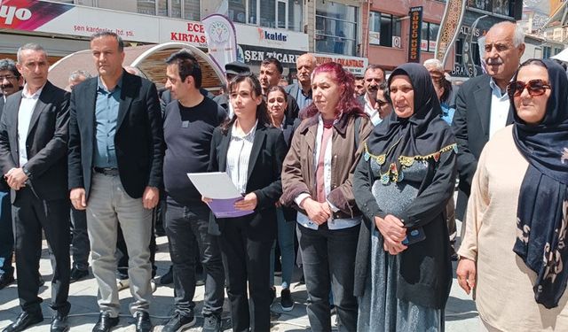 Hakkari’de DEM Parti’den kayyum ve ceza kararlarına protesto