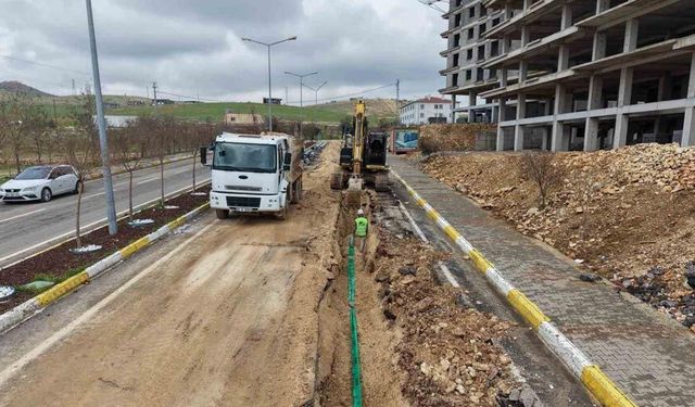 Mardin’de bir mahallede daha atıksu hattı döşeme çalışması tamamlandı