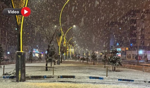Kış Geri Döndü: Yüksekova’ya Lapa Lapa Kar Yağdı
