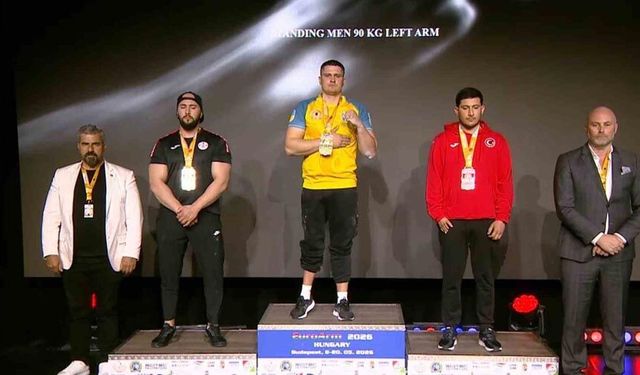 Haliliyeli sporcu Avrupa üçüncüsü oldu