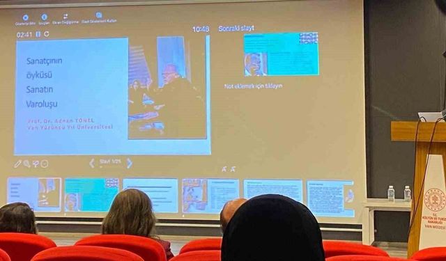 Prof. Dr. Adnan Tönel ‘Sanatın Varoluşu’nu anlattı