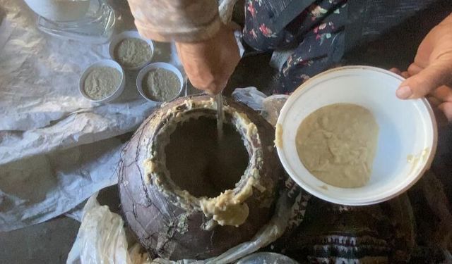 Ağrı’da asırlık bayram geleneği: Halise kazanları sabaha kadar kaynadı