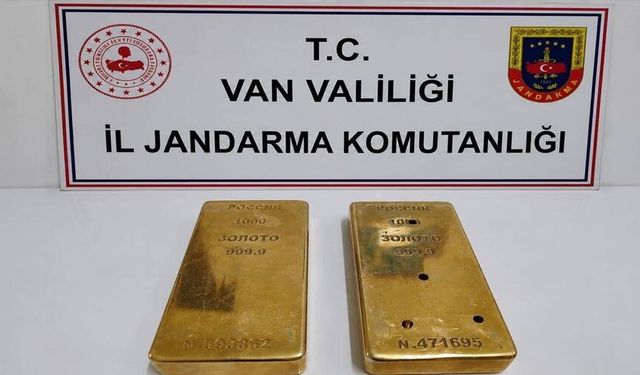 Van’da 2 kilo külçe altın ele geçirildi