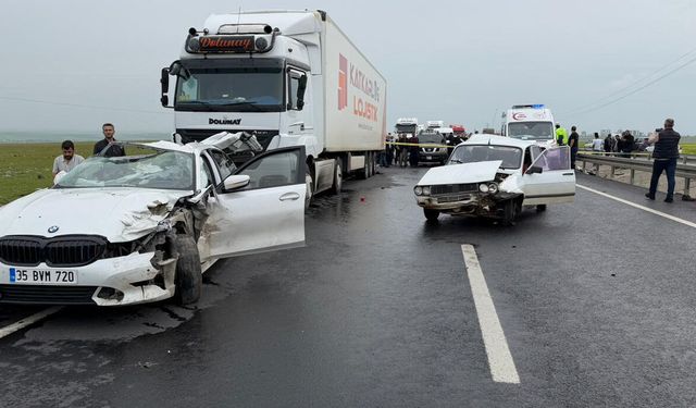 Siverek’te zincirleme trafik kazası: 2 ölü, 2 yaralı