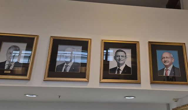 CHP Genel Merkezi’nde Kılıçdaroğlu’nun fotoğrafı tekrar asıldı