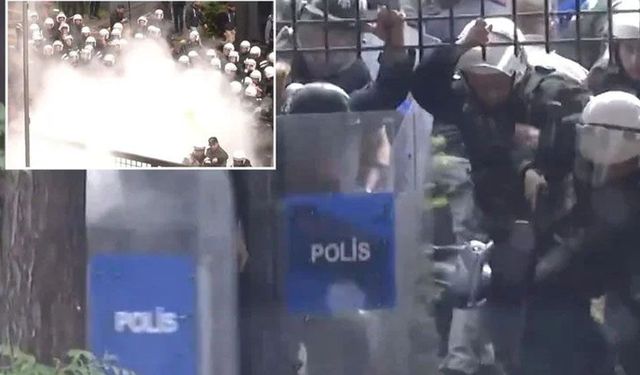 CHP Genel Merkezi'nde arbede! Onlarca polis içeri girdi