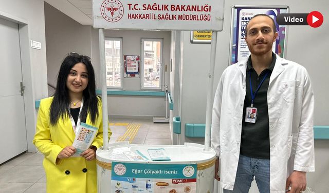 Çölyak Farkındalık Haftası Kapsamında Yüksekova’da Bilgilendirme Standı Açıldı