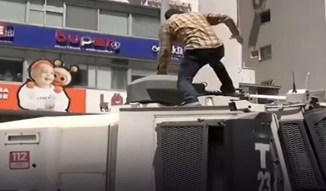 TOMA'nın üzerine çıkan müdür yardımcısı tutuklandı, görevden uzaklaştırıldı