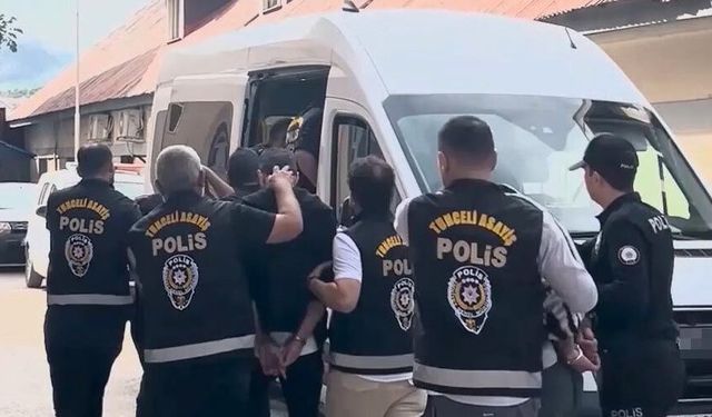 Tunceli’de 100 milyonluk vurgun yapan şebeke çökertildi: 8 şüpheli yakalandı