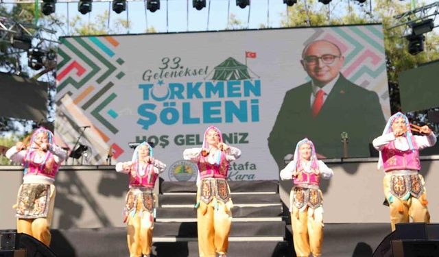 33. Geleneksel Türkmen Şöleni’ne binlerce kişi katıldı