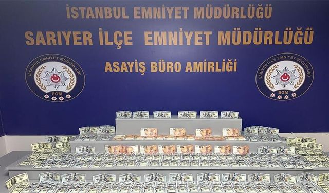 Sarıyer’de bir AVM’de 1 milyon TL’lik sahte dolar bozdurmaya çalışan şahıs yakalandı