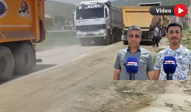 Mahalle sakinlerinden eylem: Kamyon Trafiği Tozu Artırdı, Mahalle Yolu Kapattı