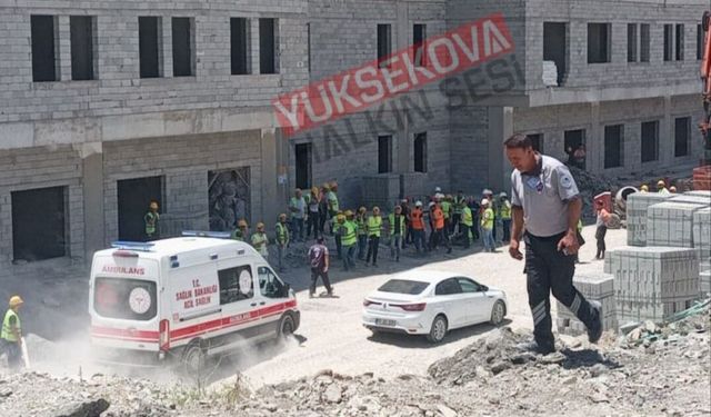 Hakkari’de iş kazası: 1 işçi ağır yaralandı