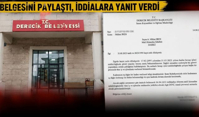 Derecik Belediyesi’nde sular durulmuyor! Agıt Dinç Sessizliğini Bozdu