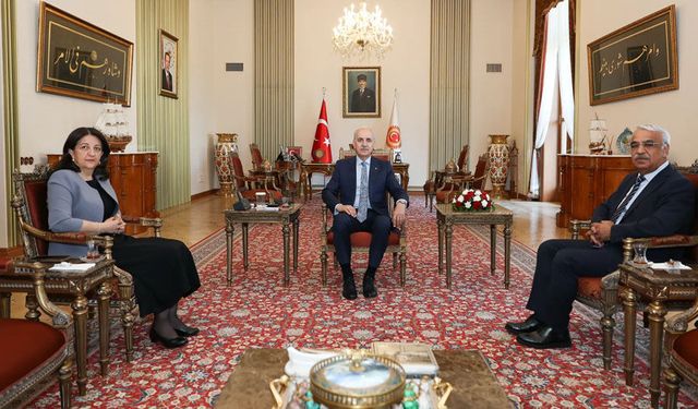 TBMM Başkanı Kurtulmuş, DEM Parti İmralı Heyeti ile görüştü