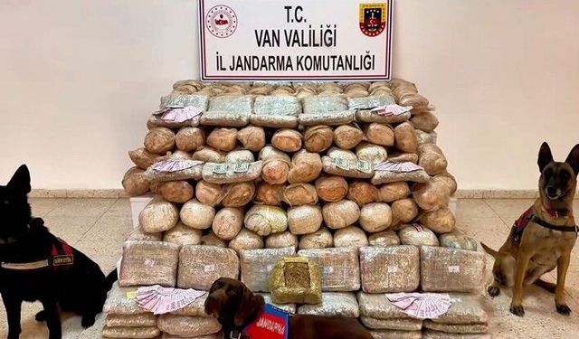 Van’da 333 kilo skunk ele geçirildi