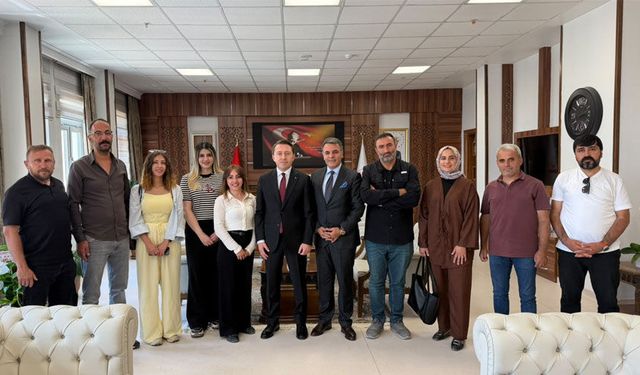 Basın Mensuplarından Kaymakam Hülür’e Hayırlı Olsun Ziyareti
