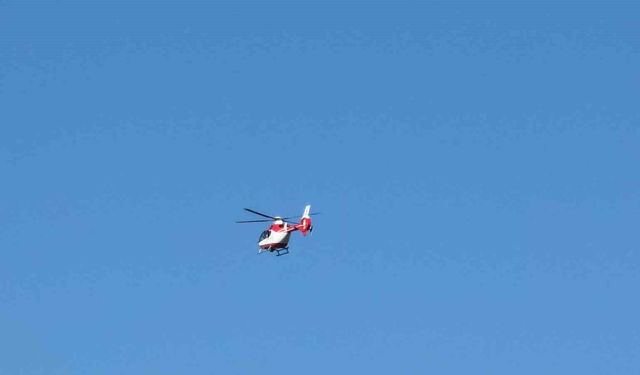 Hakkari’de entübe bebek helikopter ambulansla Van’a sevk edildi