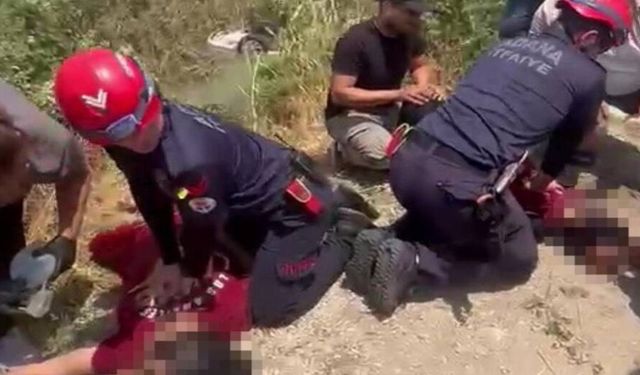 Sulama kanalına devrilen otomobildeki anne ve oğlu hayatını kaybetti