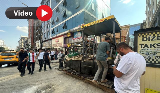 Özgürlük Meydanı’nda Asfaltlama Çalışması Başladı