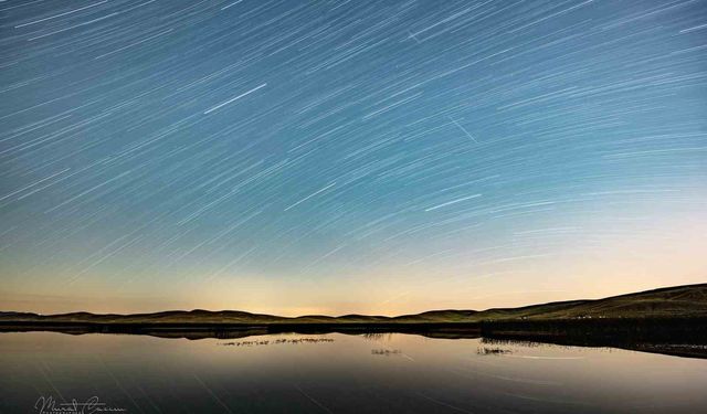 Van’da doğa fotoğrafçıları Perseid meteor yağmurunu gözlemledi