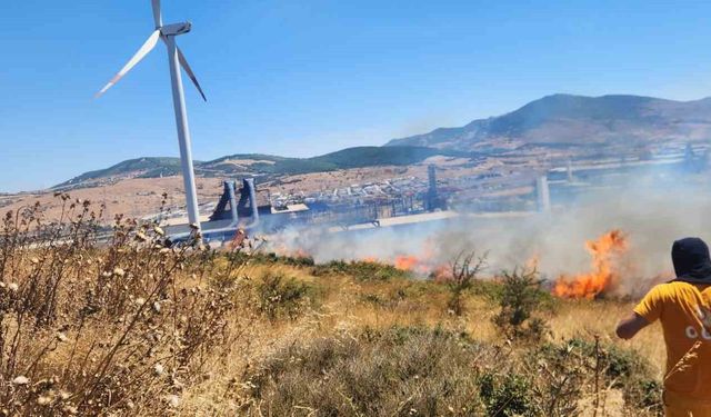 İzmir Aliağa’da fabrikalar bölgesindeki yangın kontrol altına alındı