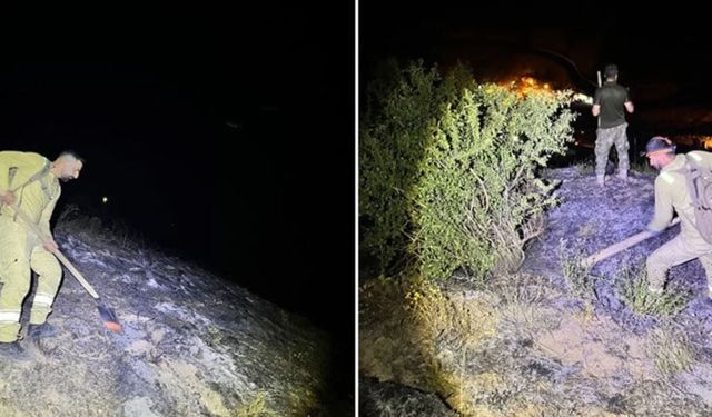 Yüksekova'da çıkan yangın söndürüldü